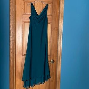 Light emerald green dress with scoop neck